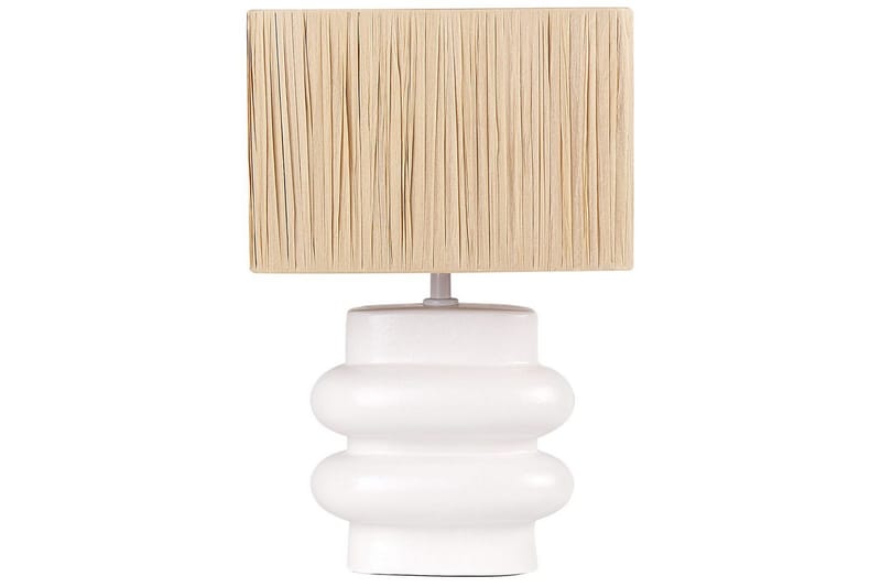 Kulsa Bordlampe 42 cm E27 - Hvit/Beige - Belysning - Innendørsbelysning & Lamper - Nattlampe - Nattlampe bord