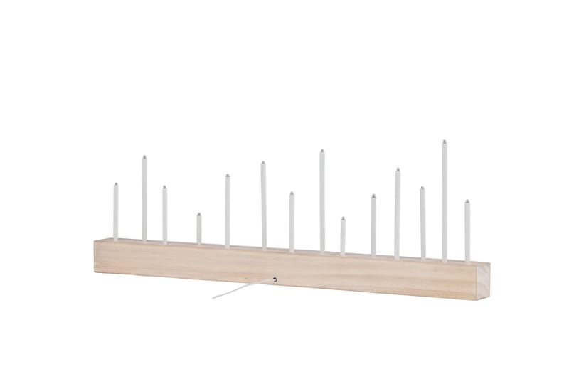 Kungsberget Adventsstake 24 cm - Whitewash - Belysning - Innendørsbelysning & Lamper - Nattlampe - Nattlampe bord