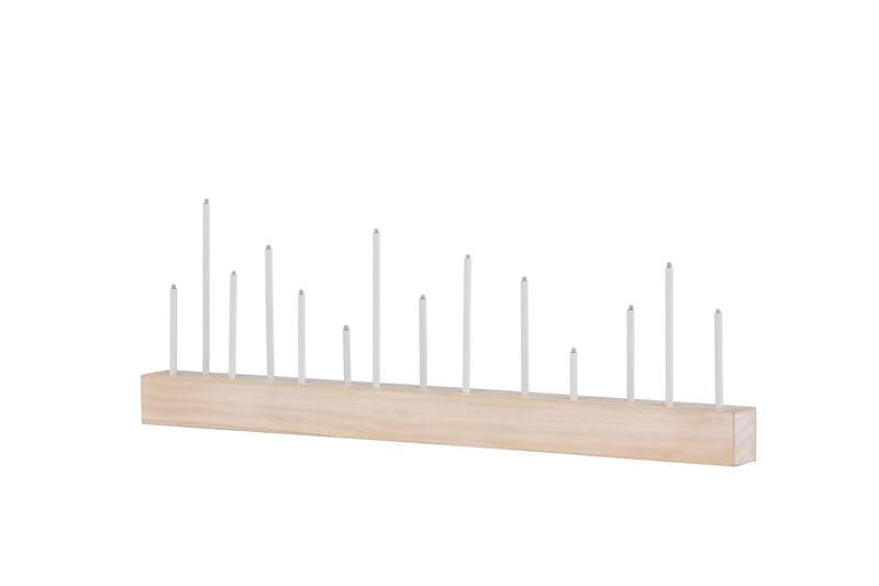 Kungsberget Adventsstake 24 cm - Whitewash - Belysning - Innendørsbelysning & Lamper - Nattlampe - Nattlampe bord