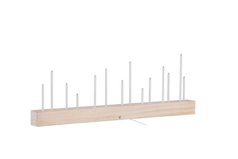 Kungsberget Adventsstake 24 cm - Whitewash - Belysning - Innendørsbelysning & Lamper - Nattlampe - Nattlampe bord