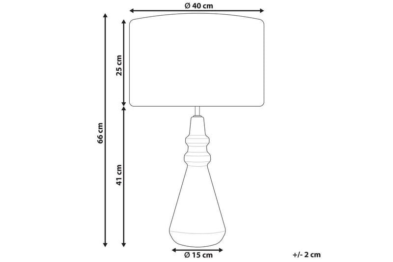 Kytho Bordlampe 66 cm E27 - Mørkeblå/Hvit - Belysning - Innendørsbelysning & Lamper - Nattlampe - Nattlampe bord