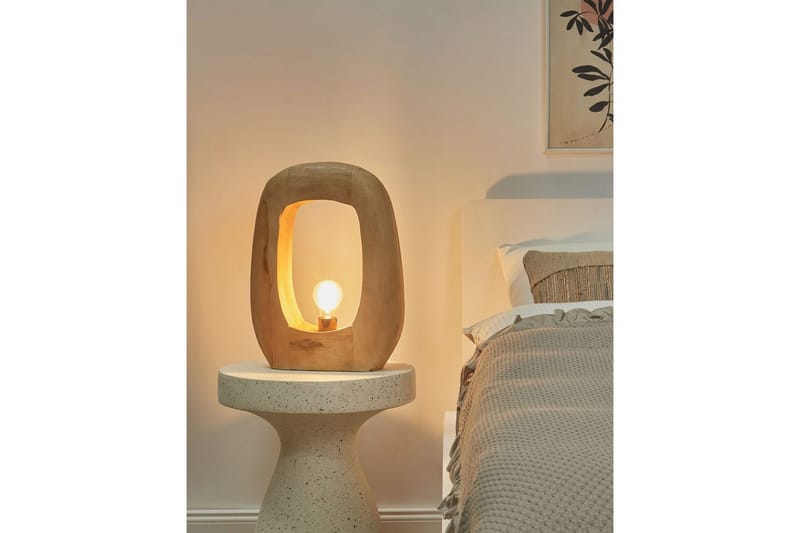 Ladaki Bordlampe 40 cm E27 - Lyst tre - Belysning - Innendørsbelysning & Lamper - Nattlampe - Nattlampe bord