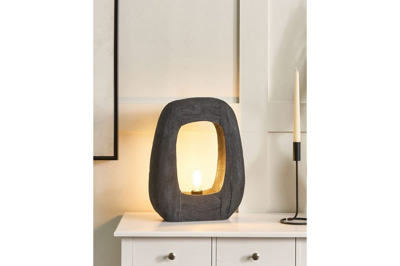 Ladaki Bordlampe 42 cm E27 - Svart - Belysning - Innendørsbelysning & Lamper - Nattlampe - Nattlampe bord