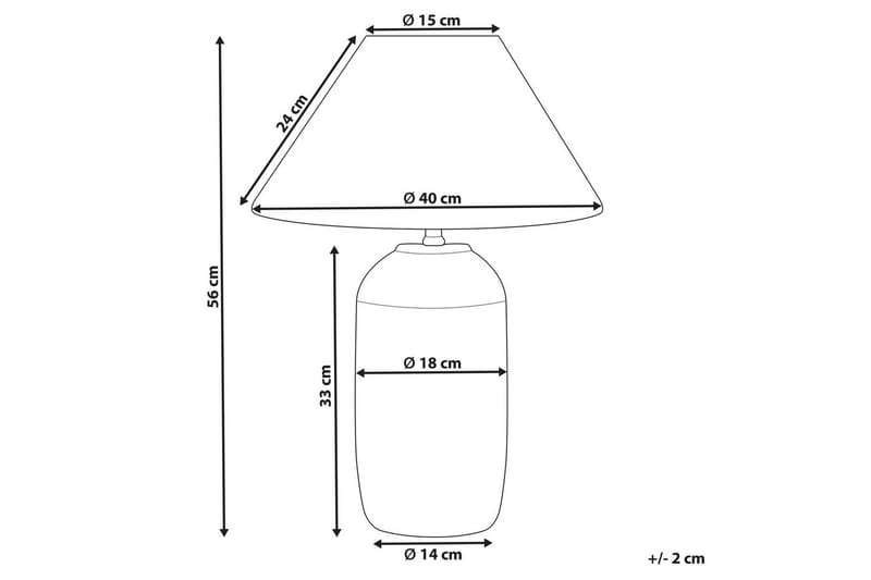 Lampeduse Bordlampe 56 cm E27 - Flerfarget - Belysning - Innendørsbelysning & Lamper - Nattlampe - Nattlampe bord