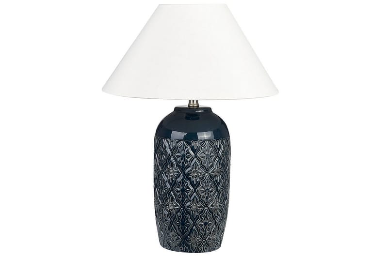 Lampeduse Bordlampe 56 cm E27 - Mørkeblå/Hvit - Belysning - Innendørsbelysning & Lamper - Nattlampe - Nattlampe bord