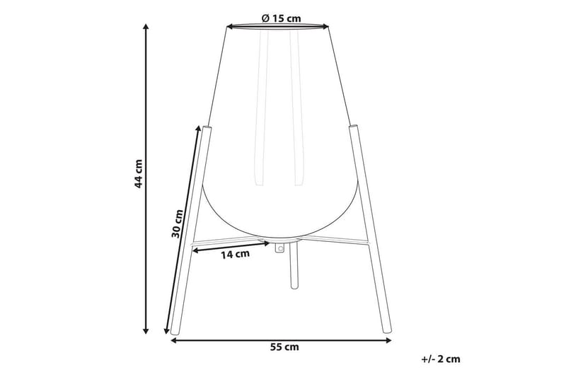 Lampione Bordlampe 44 cm E27 - Flerfarget - Belysning - Innendørsbelysning & Lamper - Nattlampe - Nattlampe bord