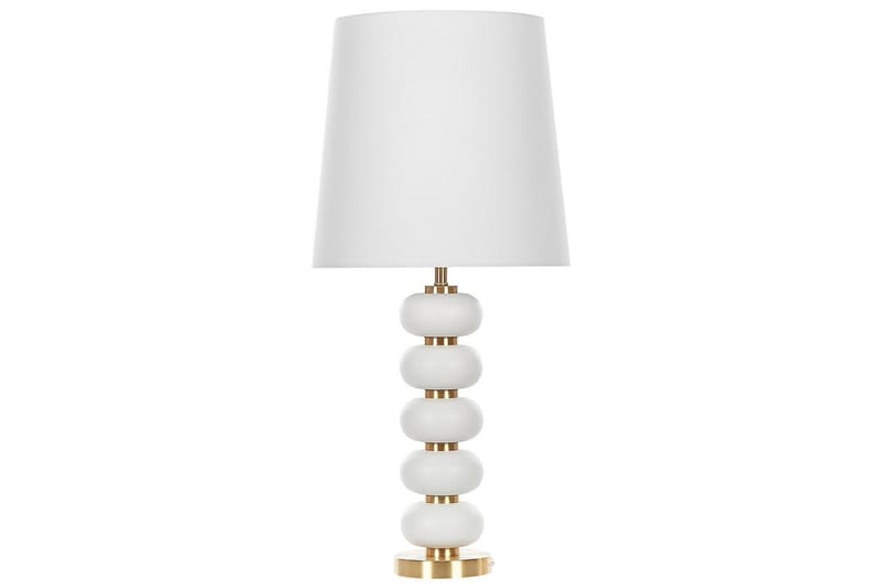 Laros Bordlampe 80 cm E27 - Hvit/Gull - Belysning - Innendørsbelysning & Lamper - Nattlampe - Nattlampe bord