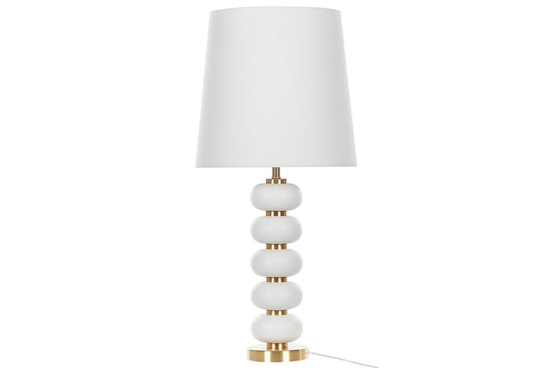 Laros Bordlampe 80 cm E27 - Hvit/Gull - Belysning - Innendørsbelysning & Lamper - Nattlampe - Nattlampe bord