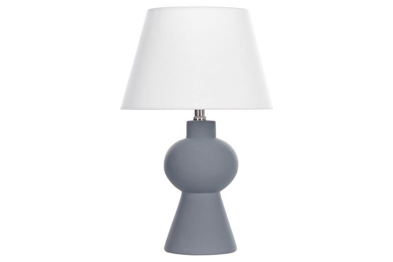 Lemiros Bordlampe 48 cm E27 - Grå/Hvit - Belysning - Innendørsbelysning & Lamper - Nattlampe - Nattlampe bord