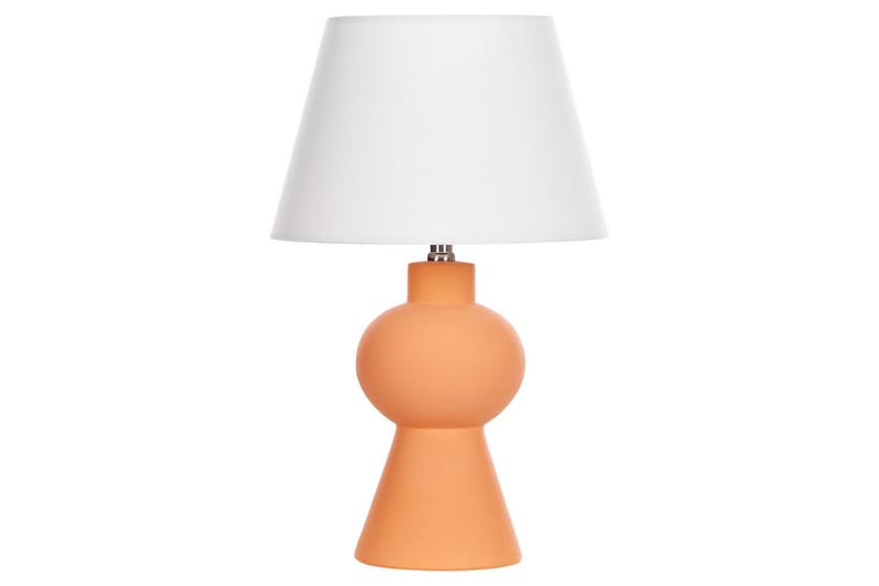 Lemiros Bordlampe 48 cm E27 - Oransje/Hvit - Belysning - Innendørsbelysning & Lamper - Nattlampe - Nattlampe bord