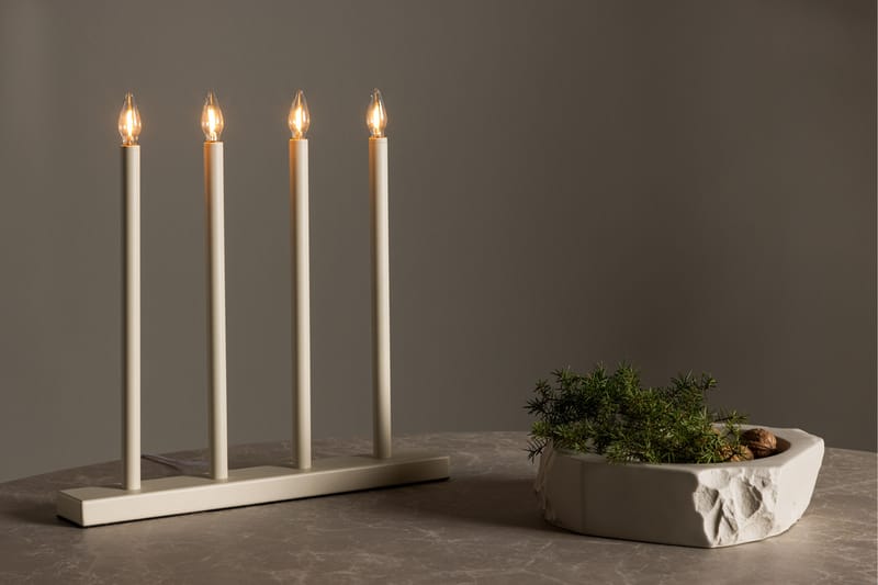 Lofsdalen Adventsstake 35 cm - Beige - Belysning - Innendørsbelysning & Lamper - Nattlampe - Nattlampe bord