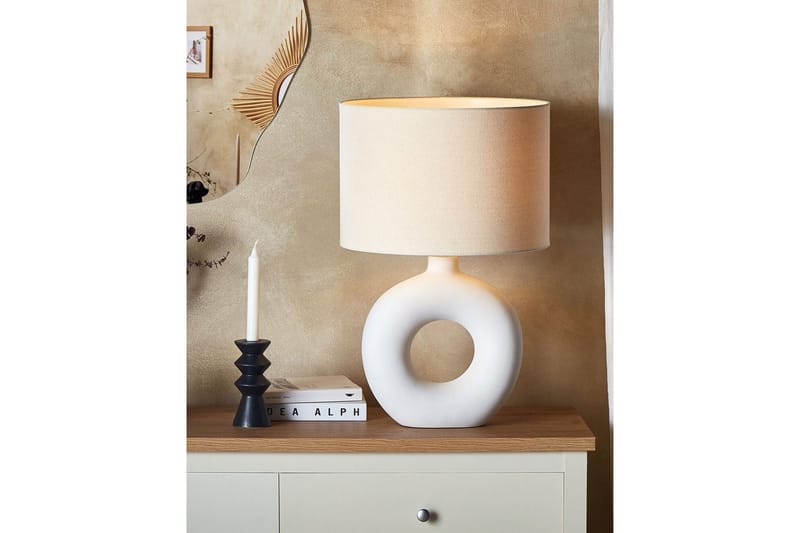 Losventa Bordlampe 58 cm E27 - Lys beige/Hvit - Belysning - Innendørsbelysning & Lamper - Nattlampe - Nattlampe bord