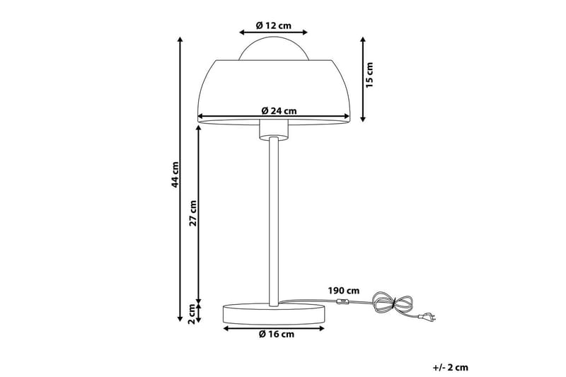 Magica Bordlampe 44 cm E27 - Hvit - Belysning - Innendørsbelysning & Lamper - Nattlampe - Nattlampe bord