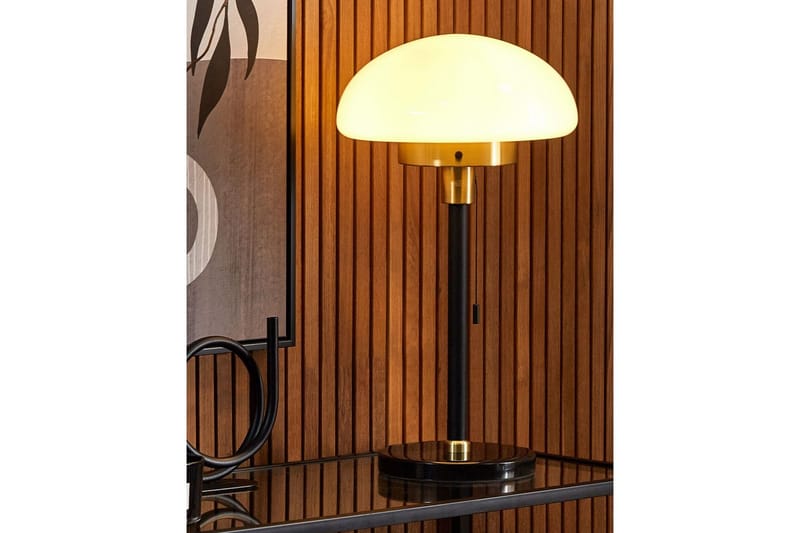 Maltiba Bordlampe 66 cm E27 - Svart/Hvit - Belysning - Innendørsbelysning & Lamper - Nattlampe - Nattlampe bord