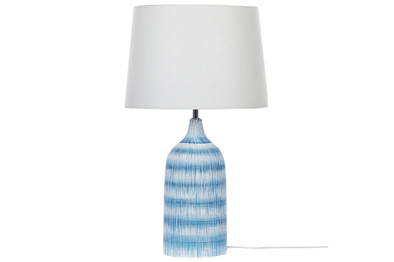 Palmarola Bordlampe 66 cm E27 - Blå/Hvit - Belysning - Innendørsbelysning & Lamper - Nattlampe - Nattlampe bord