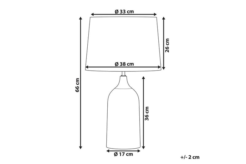 Palmarola Bordlampe 66 cm E27 - Off white - Belysning - Innendørsbelysning & Lamper - Nattlampe - Nattlampe bord