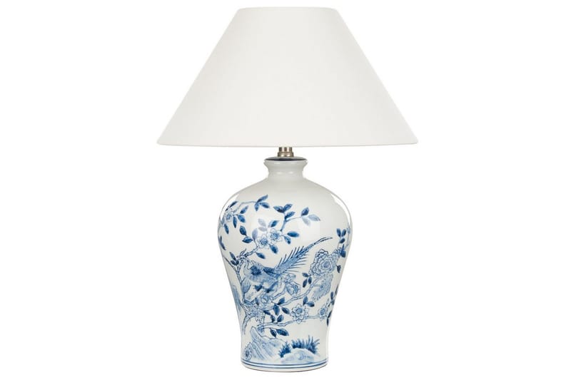 Partuk Bordlampe 55 cm E27 - Off white/Lyseblå - Belysning - Innendørsbelysning & Lamper - Nattlampe - Nattlampe bord