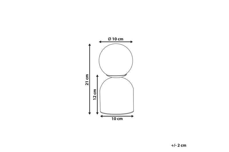 Rizka Bordlampe 21 cm G9 - Hvit - Belysning - Innendørsbelysning & Lamper - Nattlampe - Nattlampe bord