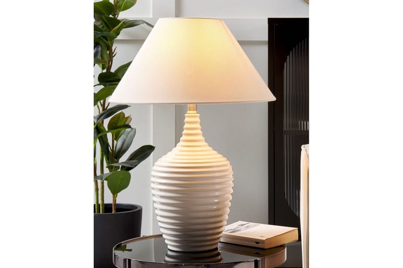 Sandreis Bordlampe 56 cm E27 - Kremhvit - Belysning - Innendørsbelysning & Lamper - Nattlampe - Nattlampe bord