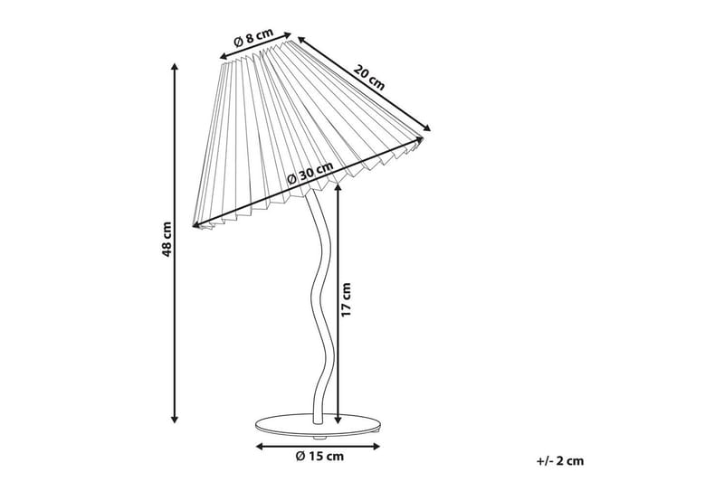 Skiros Bordlampe 48 cm E27 - Fuchsia/Hvit - Belysning - Innendørsbelysning & Lamper - Nattlampe - Nattlampe bord