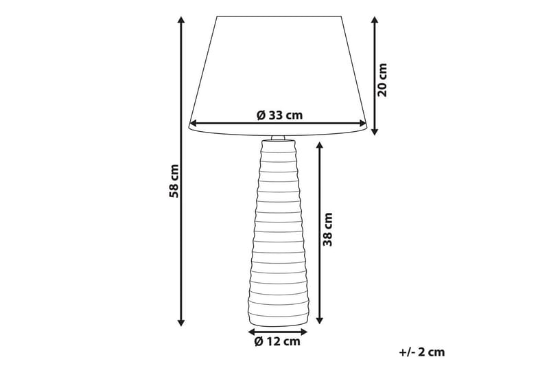 Sogni Bordlampe 58 cm E27 - Grå/Svart - Belysning - Innendørsbelysning & Lamper - Nattlampe - Nattlampe bord