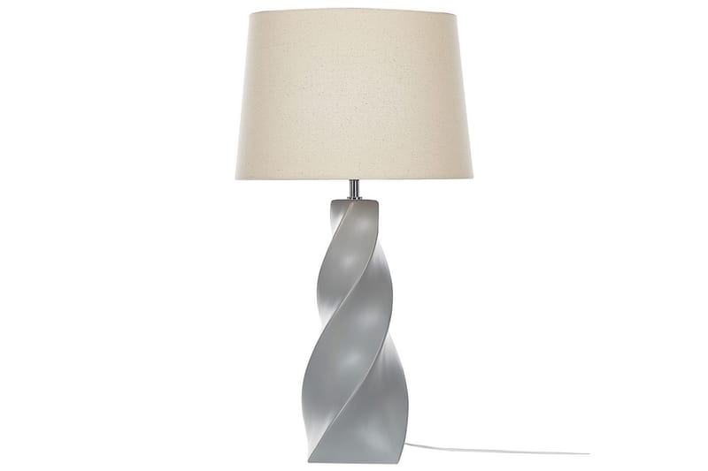 Tavra Bordlampe 71 cm E27 - Grå/Beige - Belysning - Innendørsbelysning & Lamper - Nattlampe - Nattlampe bord