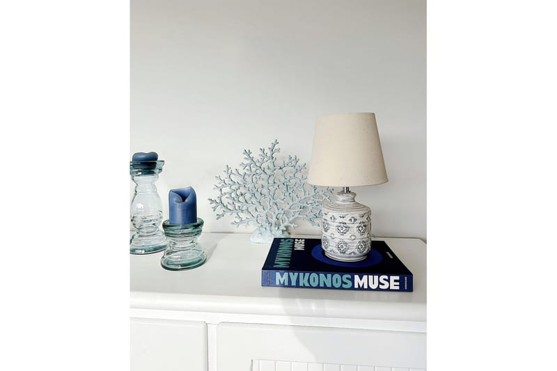 Tesoro Bordlampe 35 cm E14 - Lys beige - Belysning - Innendørsbelysning & Lamper - Nattlampe - Nattlampe bord