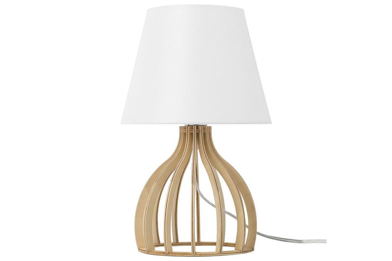 Thasall Bordlampe 36 cm E14 - Natur/Hvit - Belysning - Innendørsbelysning & Lamper - Nattlampe - Nattlampe bord