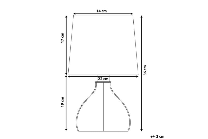 Thasall Bordlampe 36 cm E14 - Natur/Hvit - Belysning - Innendørsbelysning & Lamper - Nattlampe - Nattlampe bord