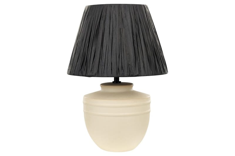 Thira Bordlampe 44 cm E27 - Beige/Svart - Belysning - Innendørsbelysning & Lamper - Nattlampe - Nattlampe bord