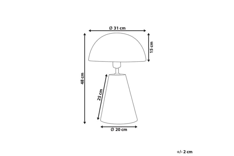 Tritonia Bordlampe 48 cm E27 - Svart - Belysning - Innendørsbelysning & Lamper - Nattlampe - Nattlampe bord