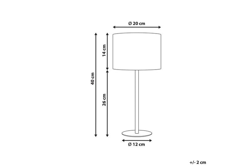 Vinkea Bordlampe 40 cm E27 - Svart/Beige - Belysning - Innendørsbelysning & Lamper - Nattlampe - Nattlampe bord