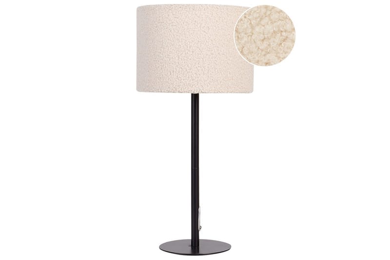 Vinkea Bordlampe 40 cm E27 - Svart/Beige - Belysning - Innendørsbelysning & Lamper - Nattlampe - Nattlampe bord