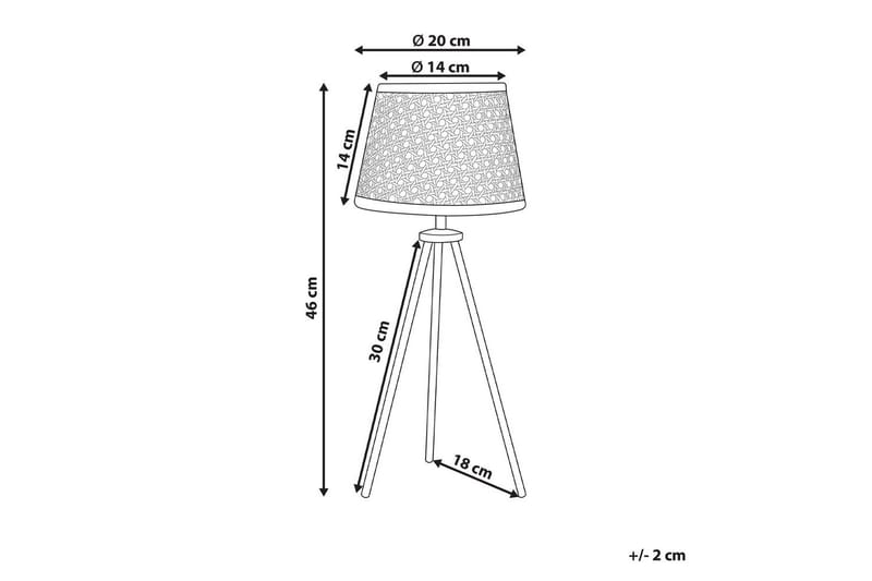 Oceanida Bordlampe 46 cm E27 - Natur - Belysning - Innendørsbelysning & Lamper - Vinduslampe - Vinduslampe på fot