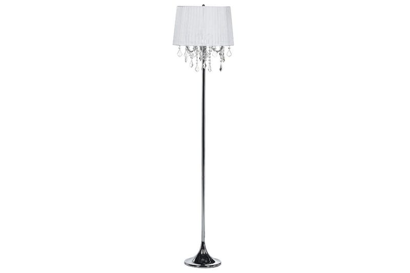 Pianose Gulvlampe 165 cm - Sølv/Hvit - Belysning - Innendørsbelysning & Lamper - Soveromslampe