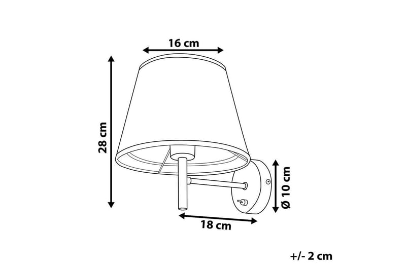 Razzkari Vegglampe E27 - Grå - Belysning - Innendørsbelysning & Lamper - Nattlampe - Nattlampe vegg