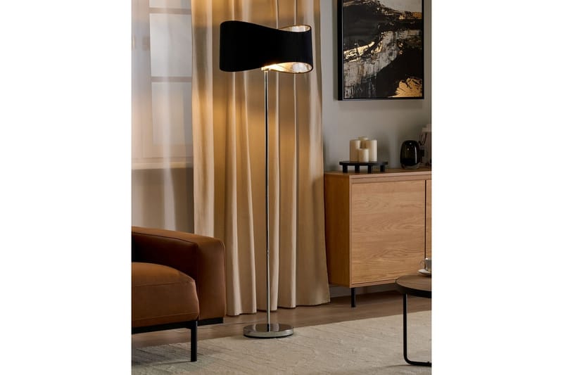 Sancalvo Gulvlampe 153 cm - Sølv/Svart - Belysning - Innendørsbelysning & Lamper - Soveromslampe