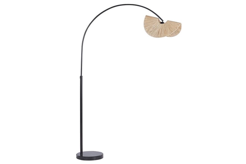 Santover Gulvlampe 189 cm - Svart/Natur - Belysning - Innendørsbelysning & Lamper - Soveromslampe