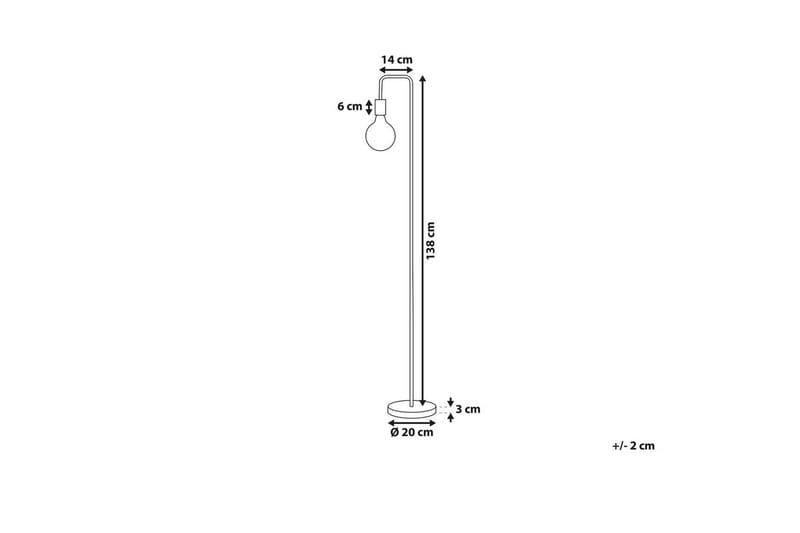 Savenay Gulvlampe 140 cm - Kobber - Belysning - Innendørsbelysning & Lamper - Soveromslampe