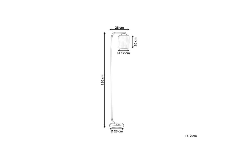 Skyrla Gulvlampe 150 cm - Svart/Hvit - Belysning - Innendørsbelysning & Lamper - Soveromslampe