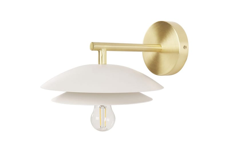 Solab Vegglampe E27 - Gull/Hvit - Belysning - Innendørsbelysning & Lamper - Nattlampe - Nattlampe vegg