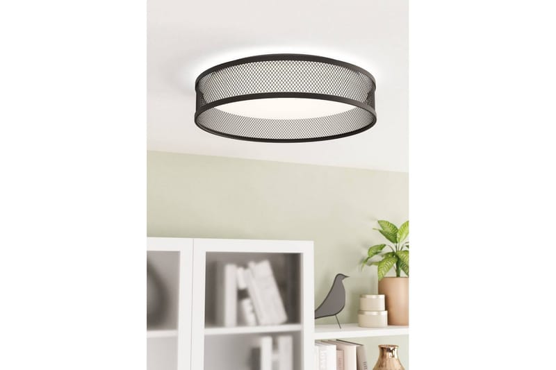 Taklampe Eglo Luppineria Ø385 mm Svart Hvit - Svart - Belysning - Innendørsbelysning & Lamper - Soveromslampe - Taklampa sovrum