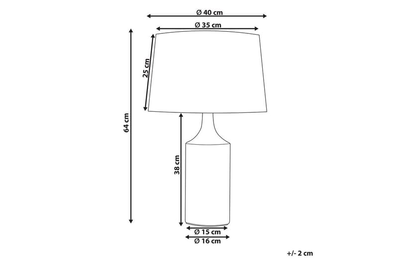 Tabarca Bordlampe 64 cm E27 - Flerfarget - Belysning - Innendørsbelysning & Lamper - Vinduslampe - Vinduslampe på fot