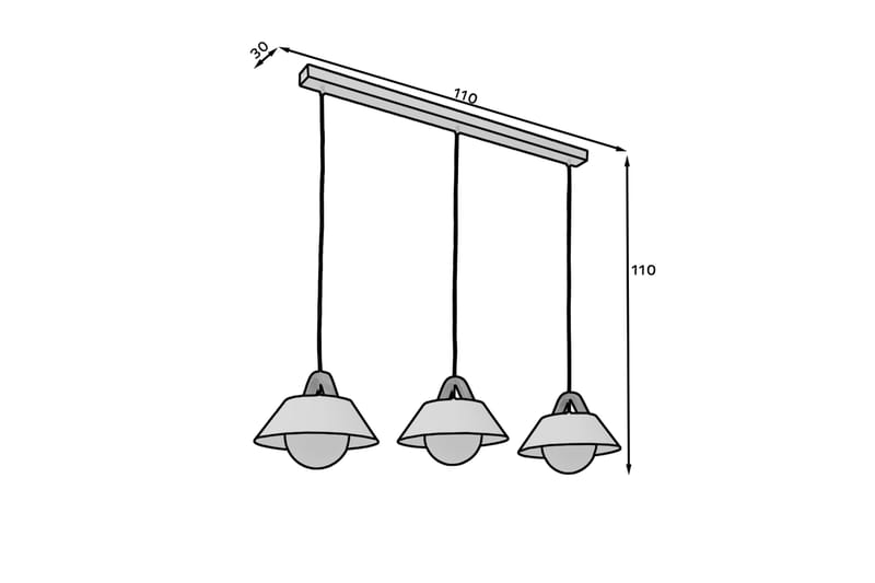 Almitara Taklampe Rund - Svart - Taklampe kjøkken - Vinduslampe hengende - Vinduslampe - Pendellamper & Hengelamper - Soveromslampe - Stuelampe