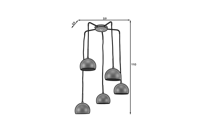 Canonus Taklampe - Svart - Belysning - Innendørsbelysning & Lamper - Taklampe - Pendellamper & Hengelamper