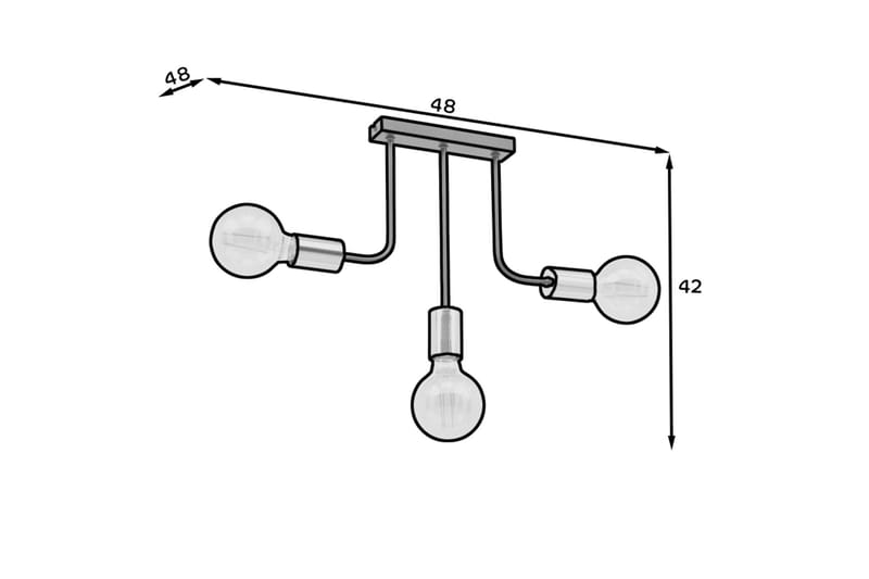 Indigeo Lysekrone 47 cm - Svart - Belysning - Innendørsbelysning & Lamper - Taklampe - Krystallkrone & takkrone