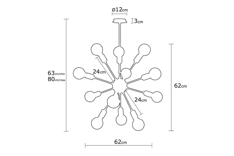 Noor Taklampe - Svart - Belysning - Innendørsbelysning & Lamper - Taklampe