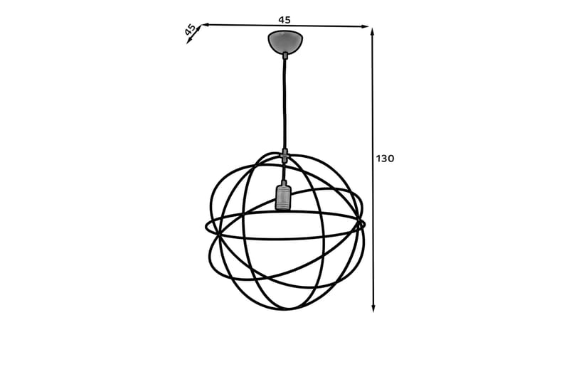 Olinto Pendellampe Rund - Svart - Belysning - Innendørsbelysning & Lamper - Taklampe - Pendellamper & Hengelamper