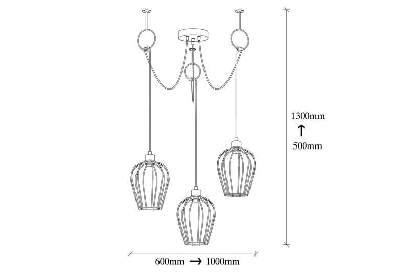 Opviq Tel Taklampe - Belysning - Innendørsbelysning & Lamper - Taklampe