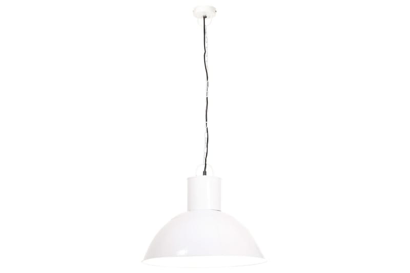 Hengelampe 25 W hvit rund 48 cm E27 - Hvit - Belysning - Innendørsbelysning & Lamper - Taklampe - Pendellamper & Hengelamper